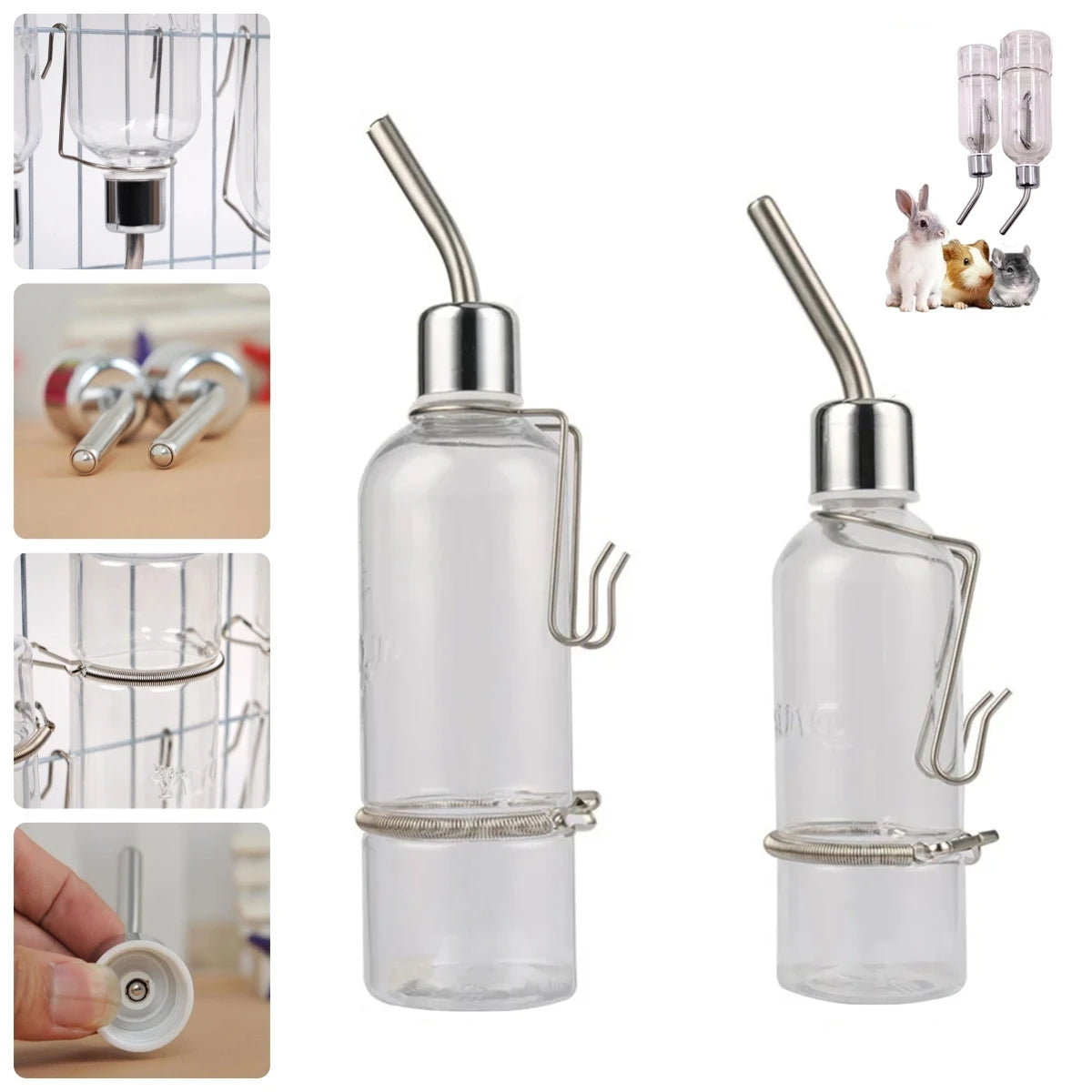 Vattenflaska för Smådjur 180 ml/350 ml