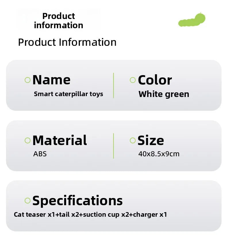 Interaktiv Kattleksak med Fjäder – Automatisk Roterande Boll