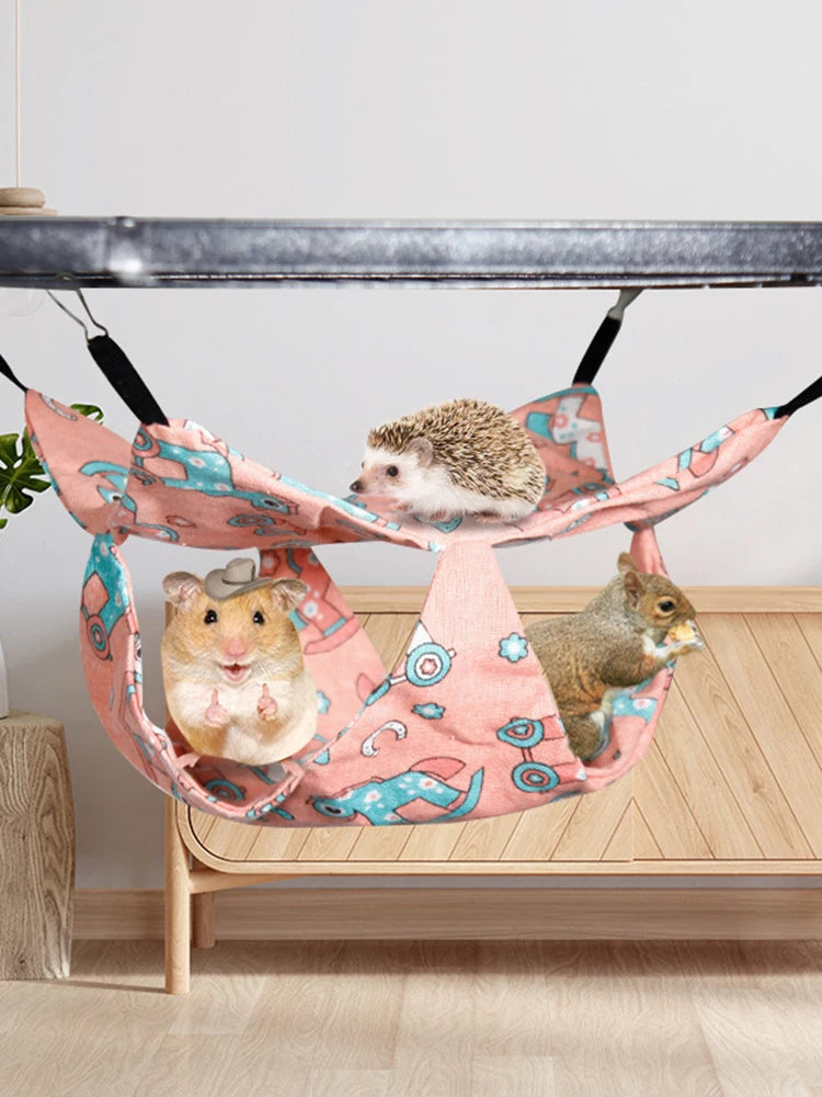 Hängmatta i Bomull för Smådjur - Singel eller Dubbellager