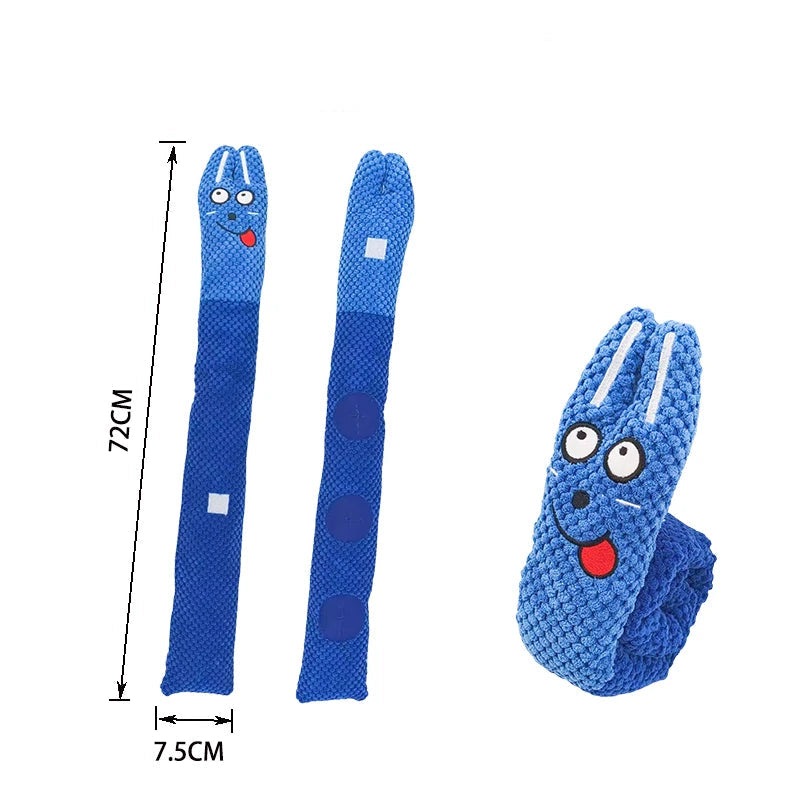 interaktiv pipleksak hund plysch gömma godis med ljudfunktion