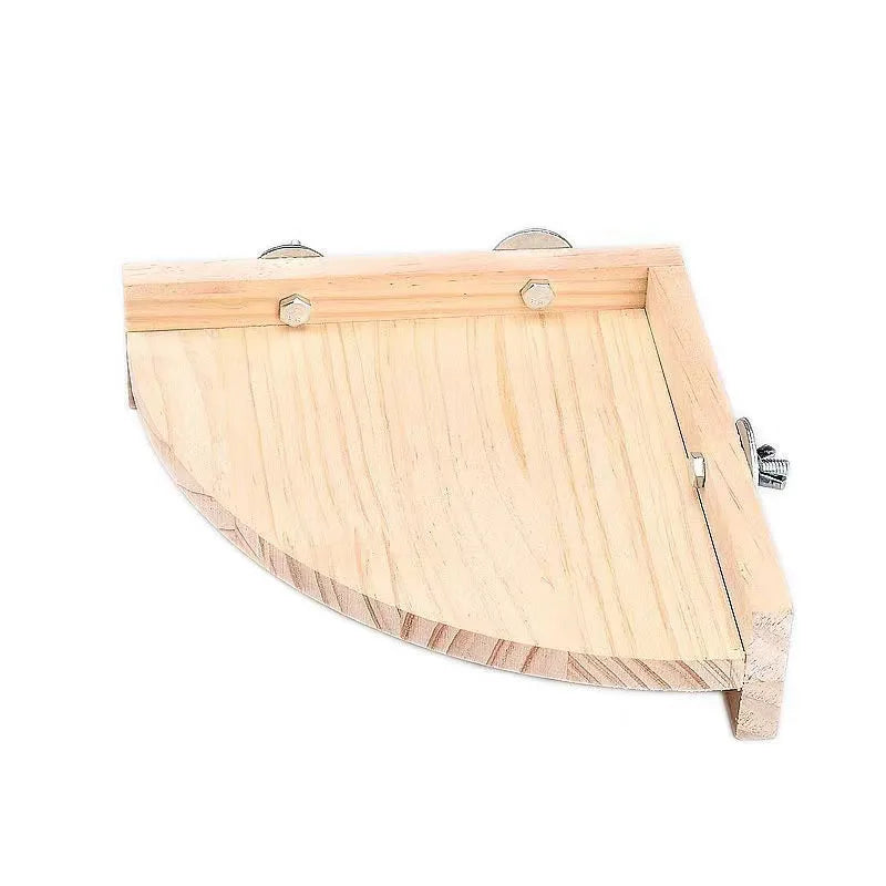 Träplattform för Smådjur och Fåglar – Naturlig Sitt- och Lekplats