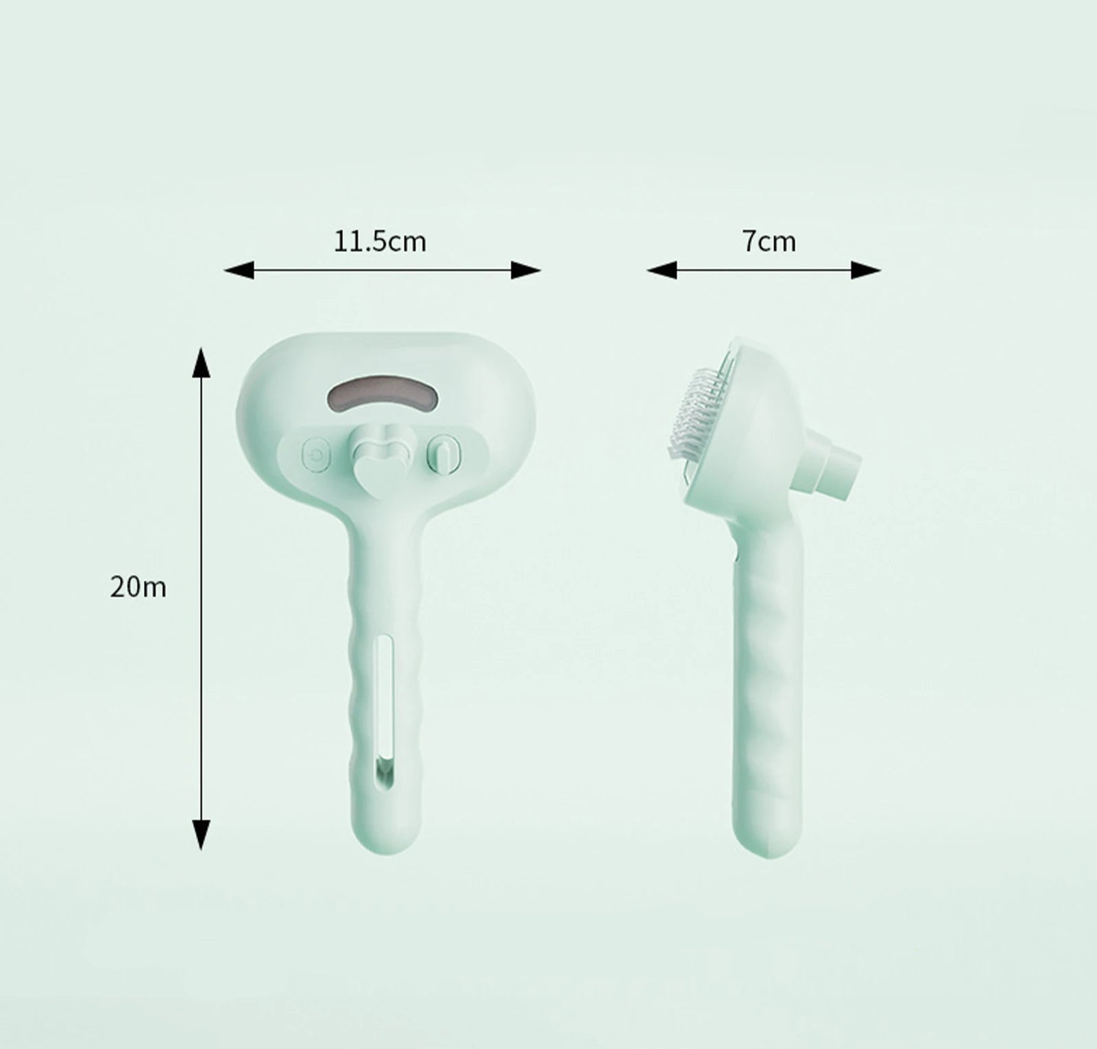 Ångkarda med Massage – Hund- & Kattkam med Mjuk Rengöring