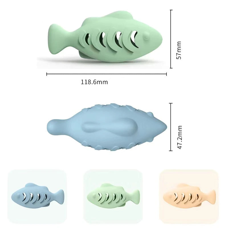 Fiskleksak i Silikon – Rolig Självaktivering för Katter