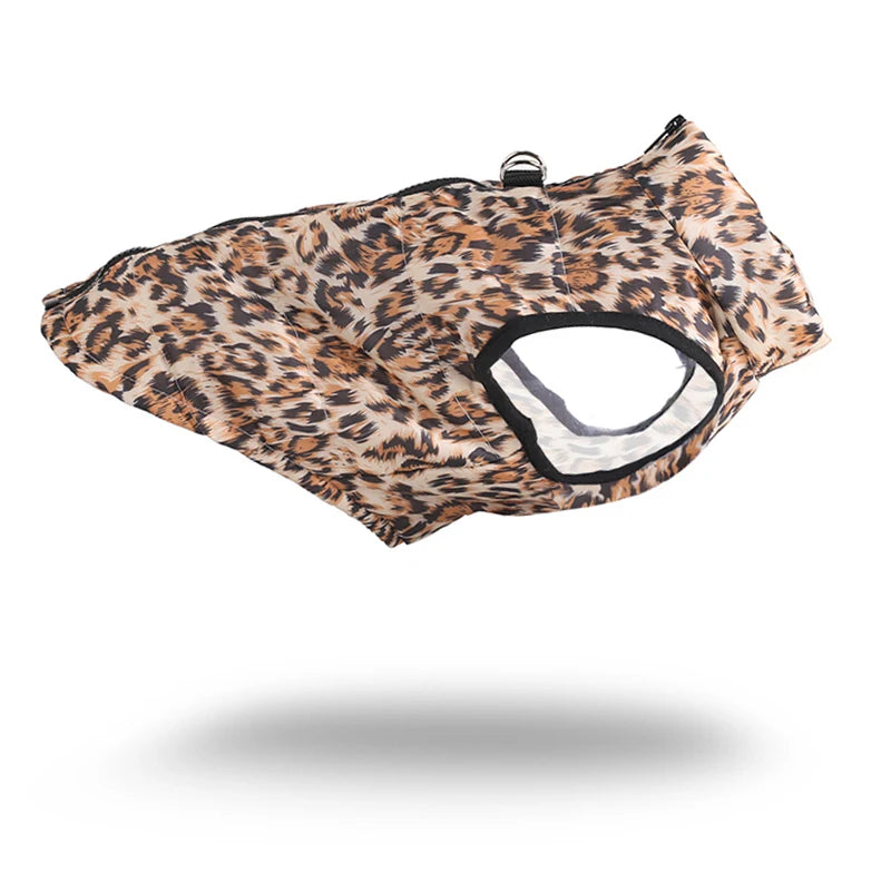 Vattentät &amp; Vindtät Vinterjacka för Hund – Vadderad med D-Ring för Kalla Promenader