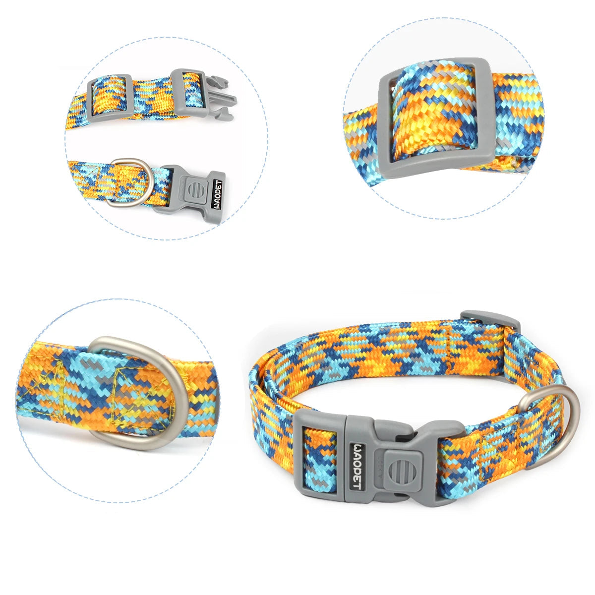 Matchande Koppel- och Halsbandsset - Reflekterande & Säkert för Promenader Året Runt