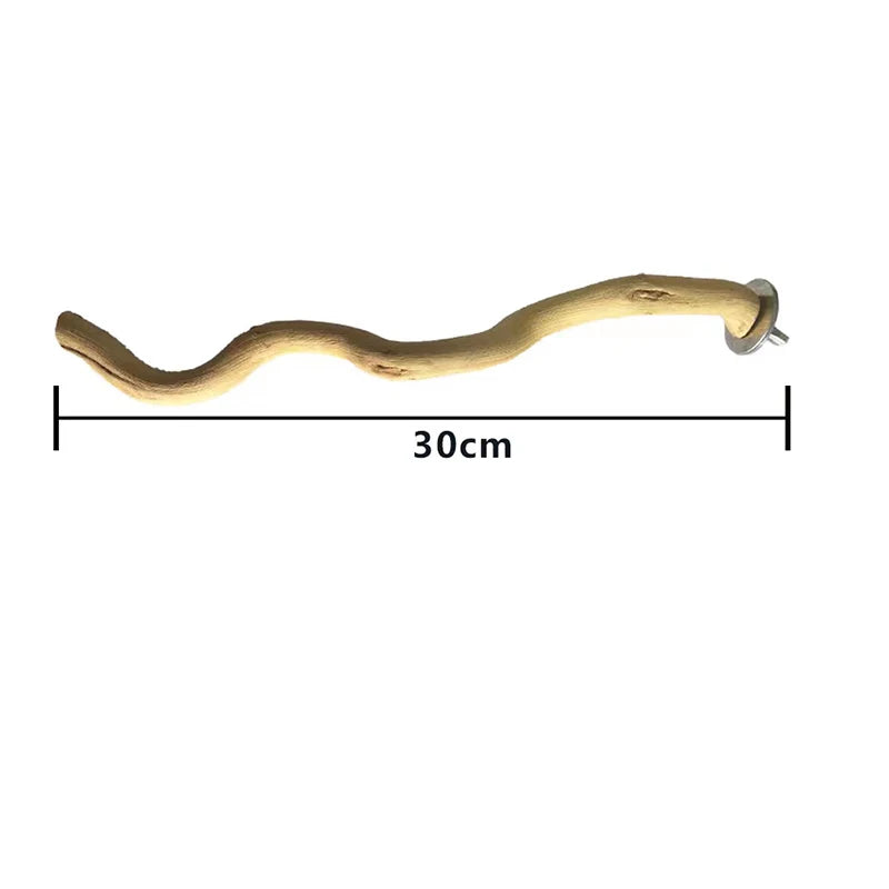 Naturlig Trägren Sittpinne för Fågel