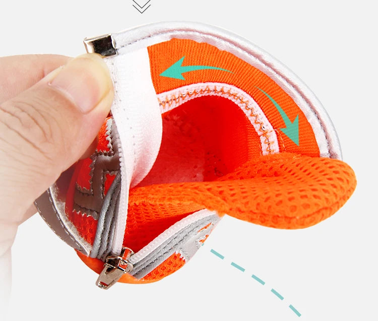 Hundskor i Mesh med Reflex och Halkfri Sula för Små Hundar