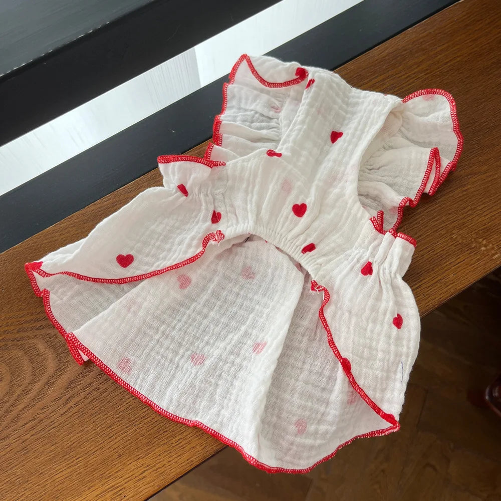 Hundklänning För Hund Och Katt – Söt Hjärtformad Design