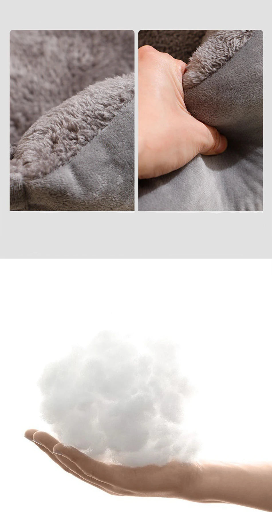 Andningsbar Kattsäng i Plysch – Mysig Sovplats för Katter och Små Hundar