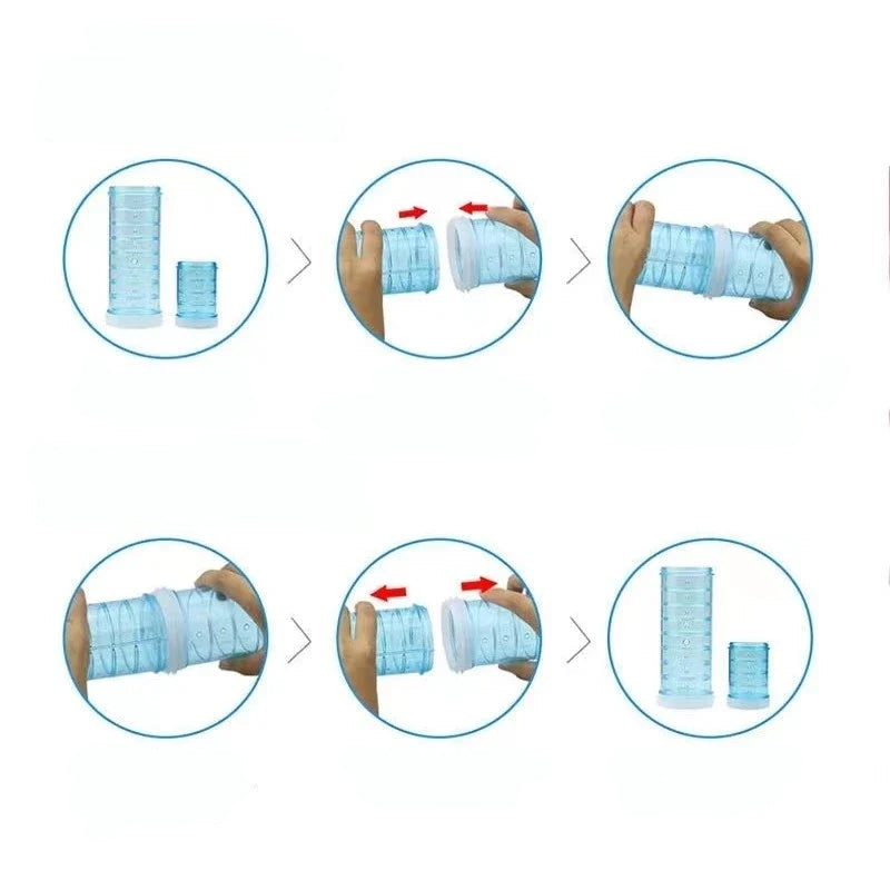 Hamstertunnel Set 4 Delar i Transparent Plast