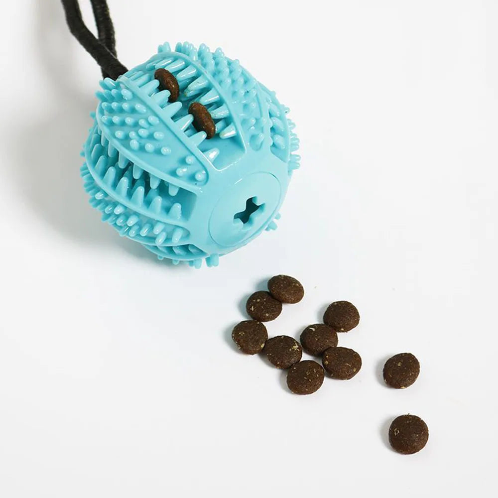 Tuggleksak med Sugpropp och Boll för Stora Hundar – Slitstark Slow Feeder