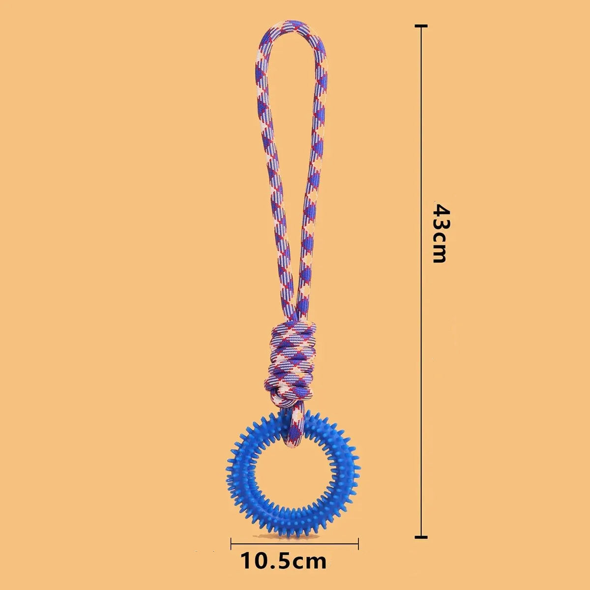 Spikring för Hundar – Interaktiv & Tålig Tuggleksak med Tandvård & Mental Stimulans