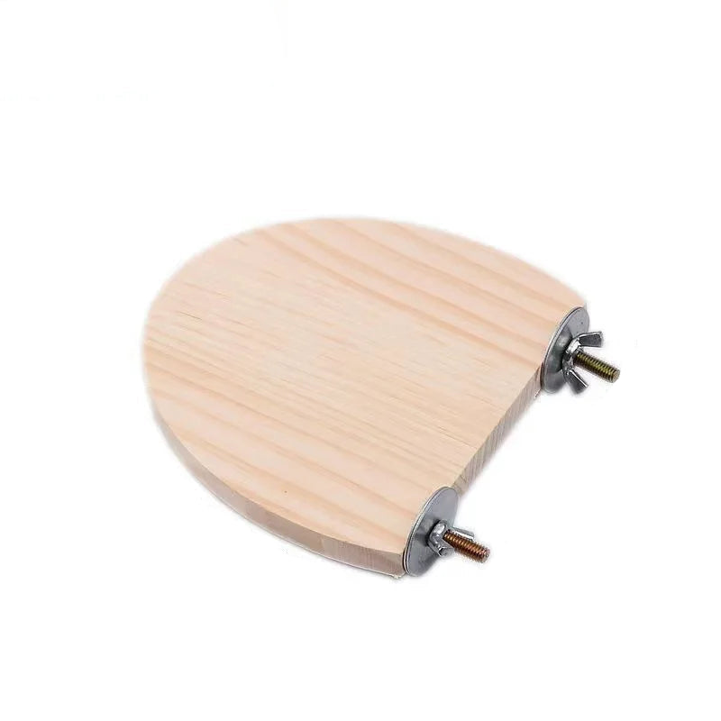 Träplattform för Smådjur och Fåglar – Naturlig Sitt- och Lekplats