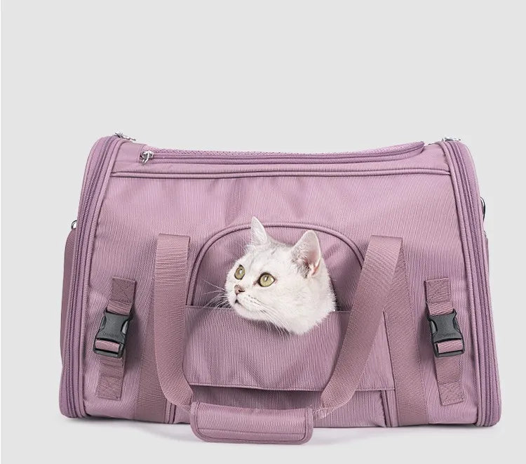 Vikbar Husdjursryggsäck – Vattenavvisande Transportväska för Hund & Katt