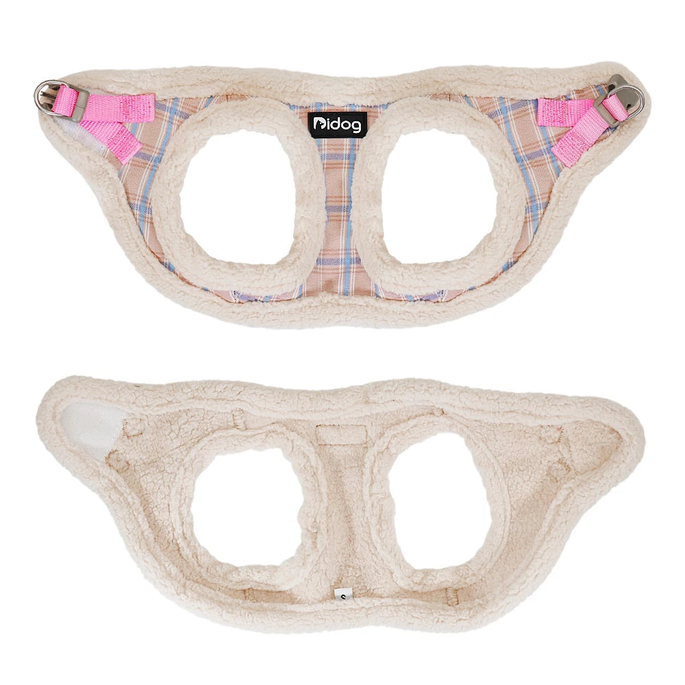 Vadderad Vintersele med Rutmönster för Små Hundar och Katter