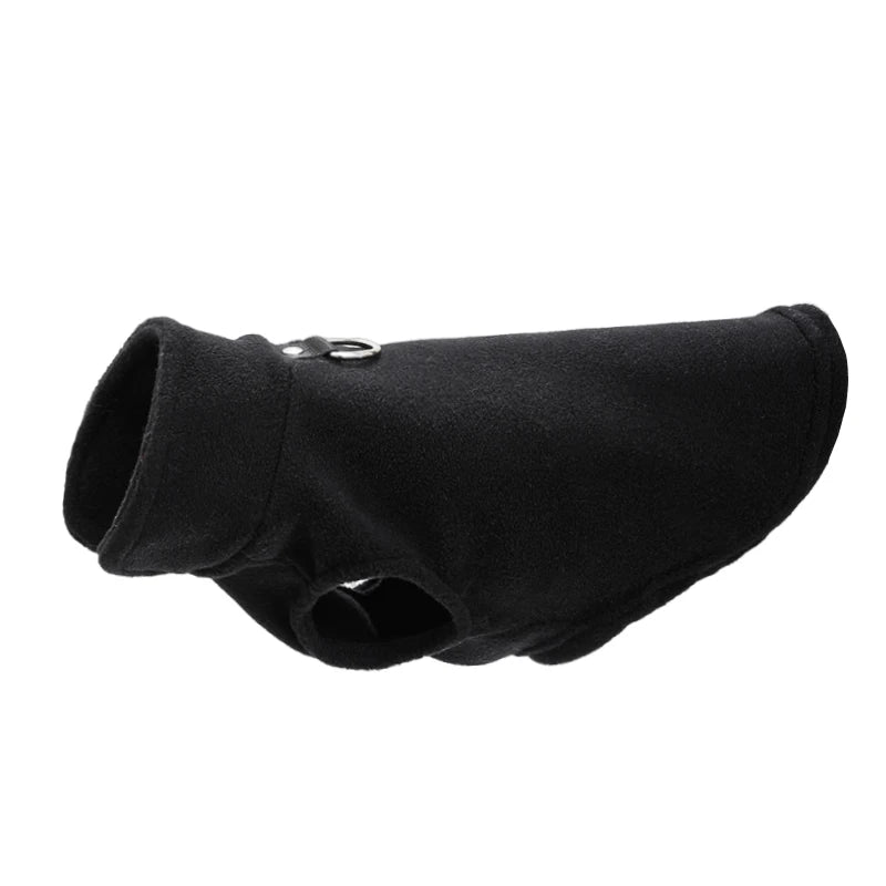 Varm Fleeceväst med D-Ring för Hund & Katt – För Höst/Vinter, Små & Medelstora Husdjur