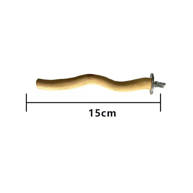 Naturlig Trägren Sittpinne för Fågel