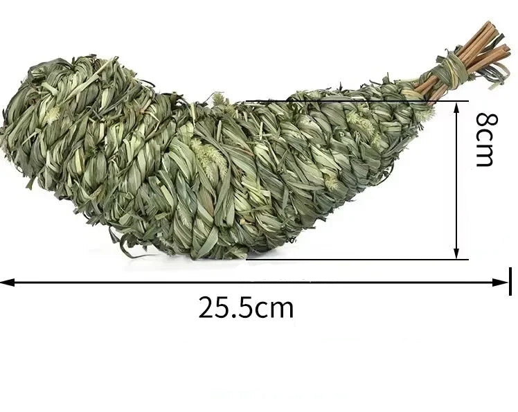 Naturlig Tuggleksak i Gräs för Smådjur – Slipar Tänderna Skonsamt