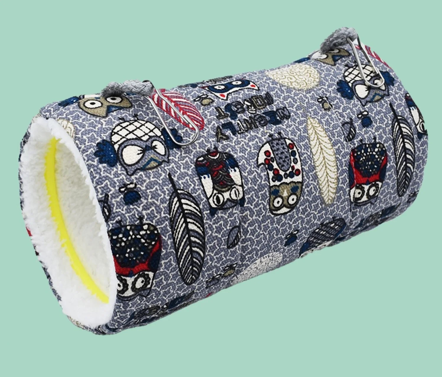 Dekorativ Hängtunnel i Plysch för Fågel