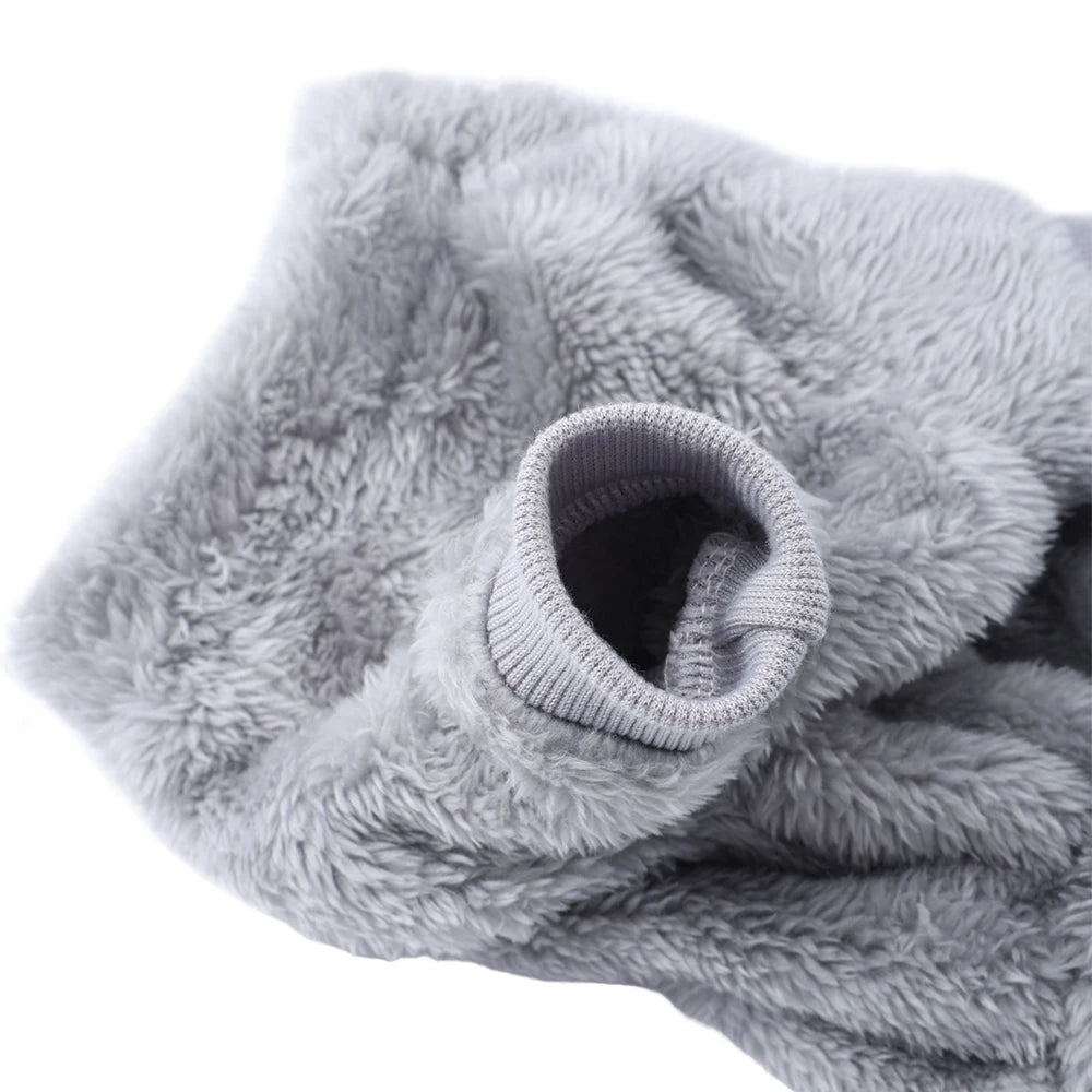 Mjuk och Varm Hundoverall i Fleece – Perfekt för Vintern, Passar Små & Medelstora Hundar och Katter