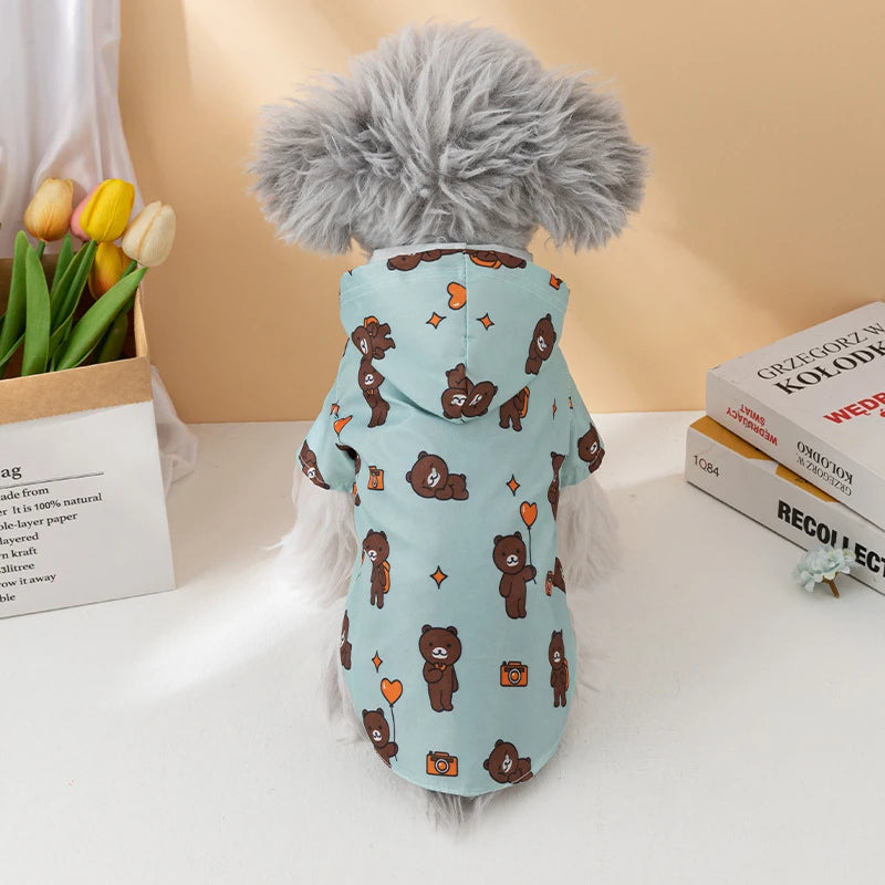 Vattentät Hundregnrock för Små Hundar – Lätt, Andningsbar & Stilren