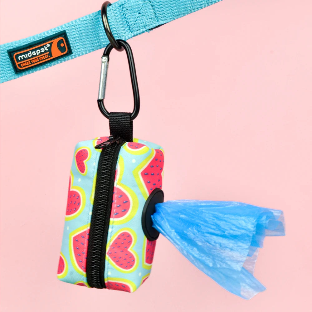 Hundsele med Koppel och Hållare för Avföringspåsar – Justerbar & Praktisk