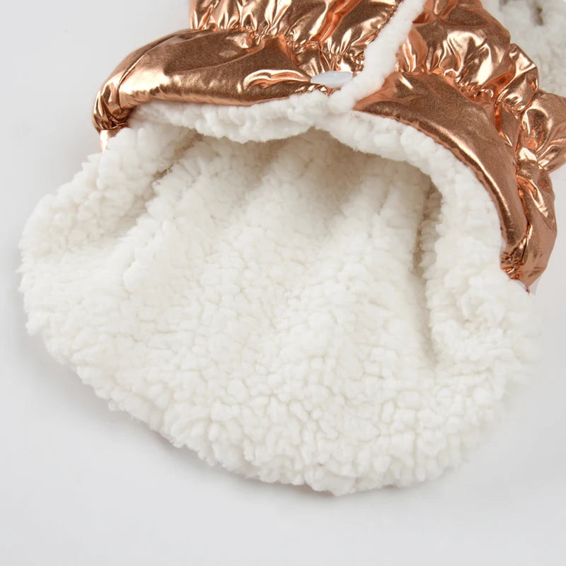 Vattentät och Varm Vinterjacka för Små Hundar och Katter – Fleecefodrad Väst