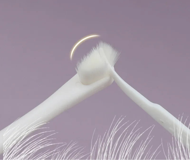 mjuk rund tandborste för hund och katt