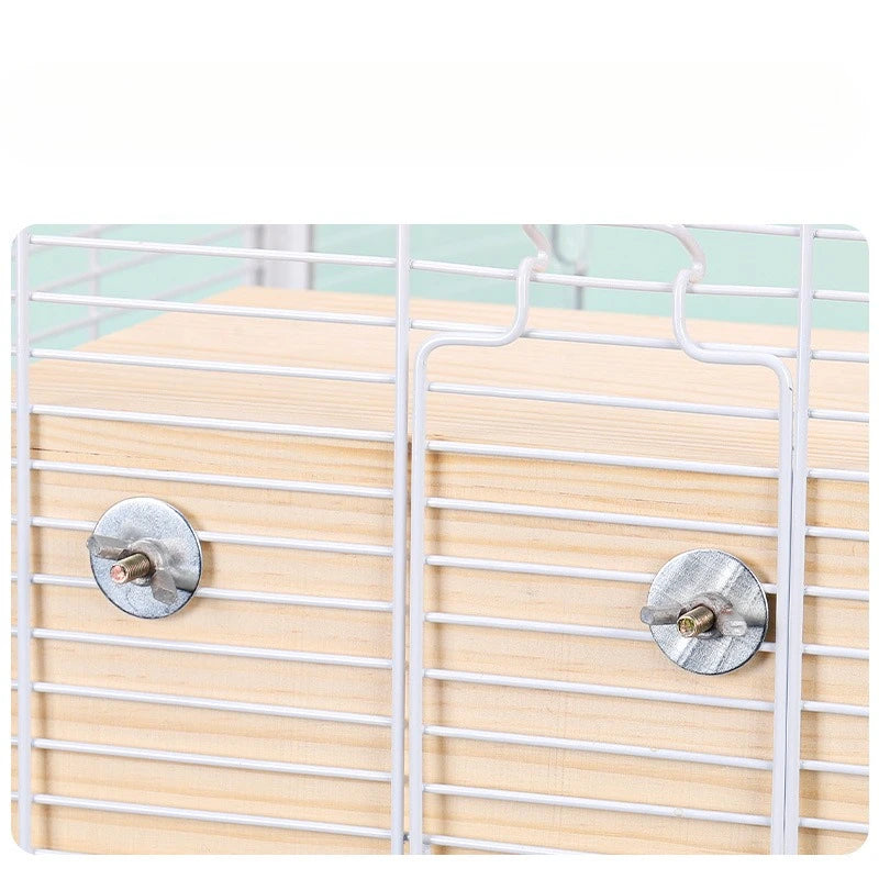 häckningsholk i trä för fågelbur