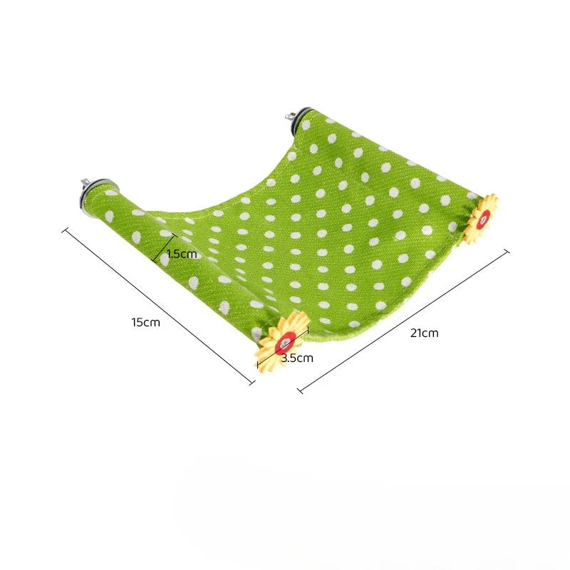 hängande fågelbo i tyg för fågelbur