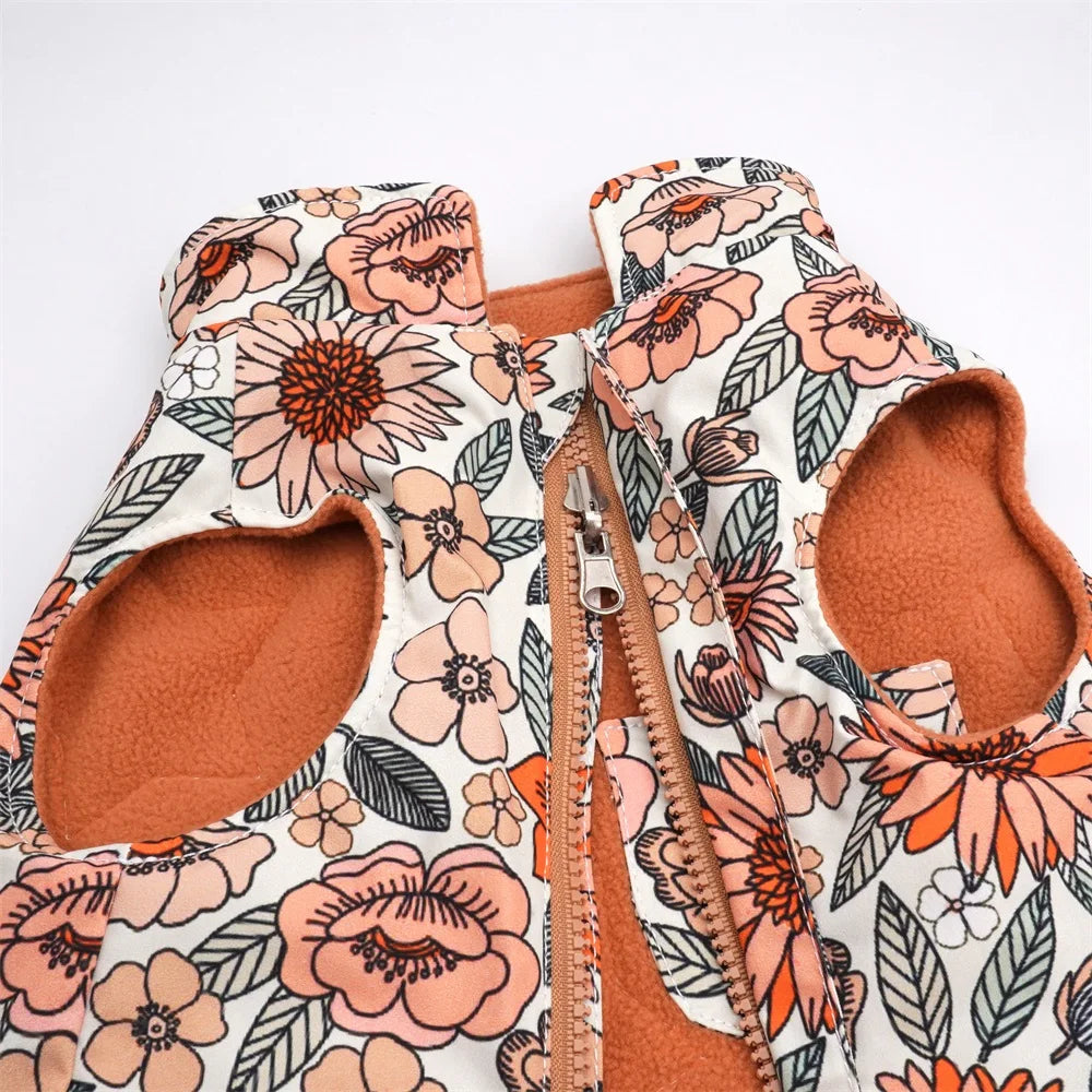 handgjord hundväti boho blommigt mönster