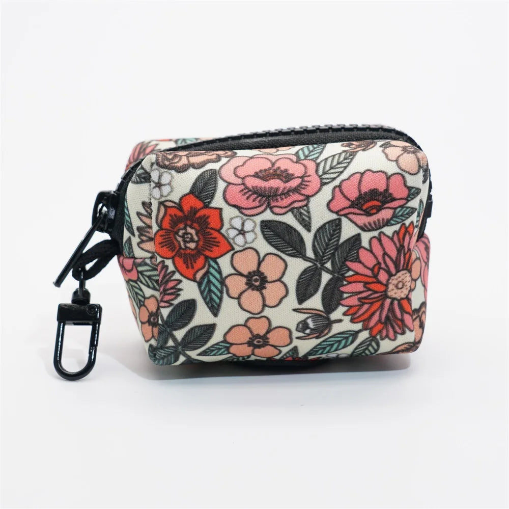 handgjord koppelväska  i boho blommigt mönster