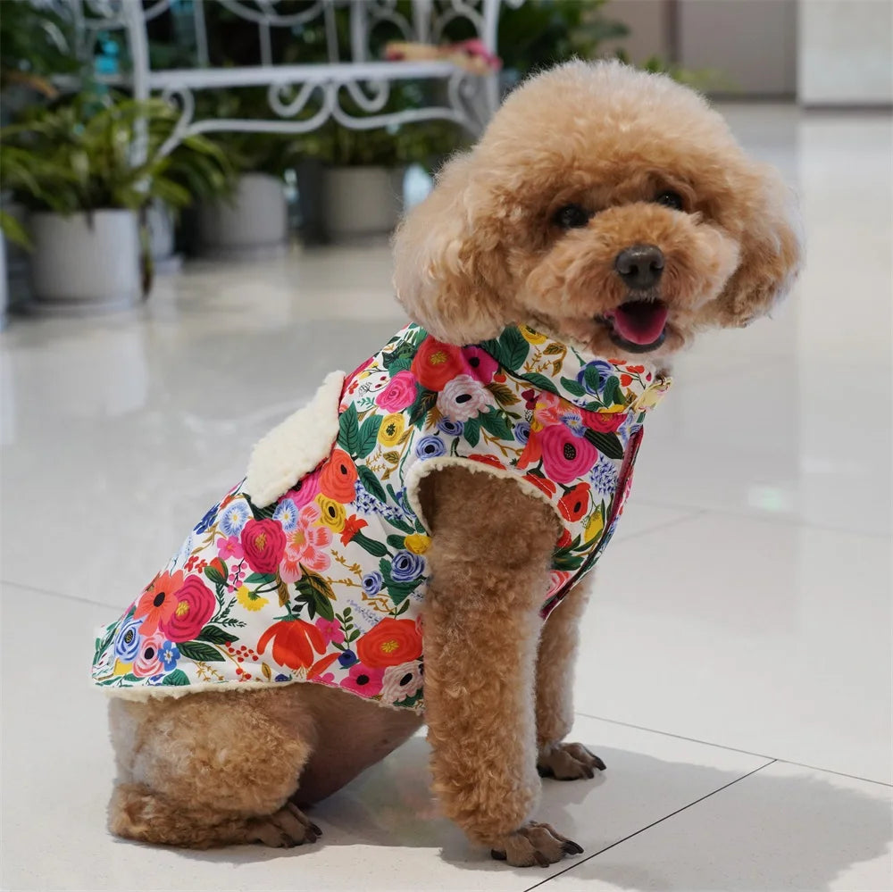 komplett handgjort hundset med sele halsband koppel bandana och blomrosett