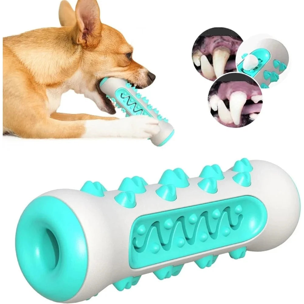 tandborstleksak för hund i tpr med godisgömma