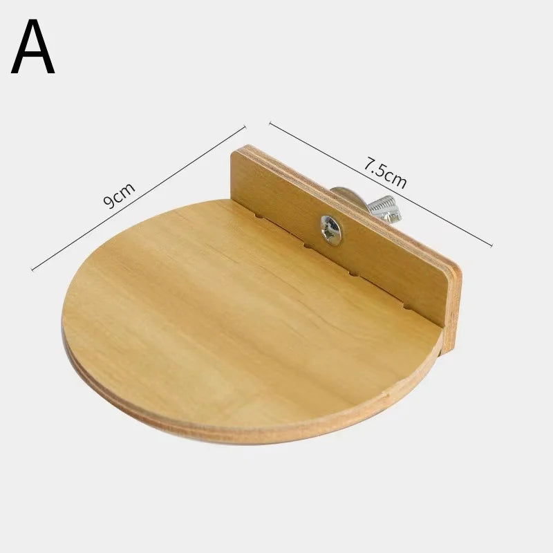 klätterplattform i trä med stege för hamster