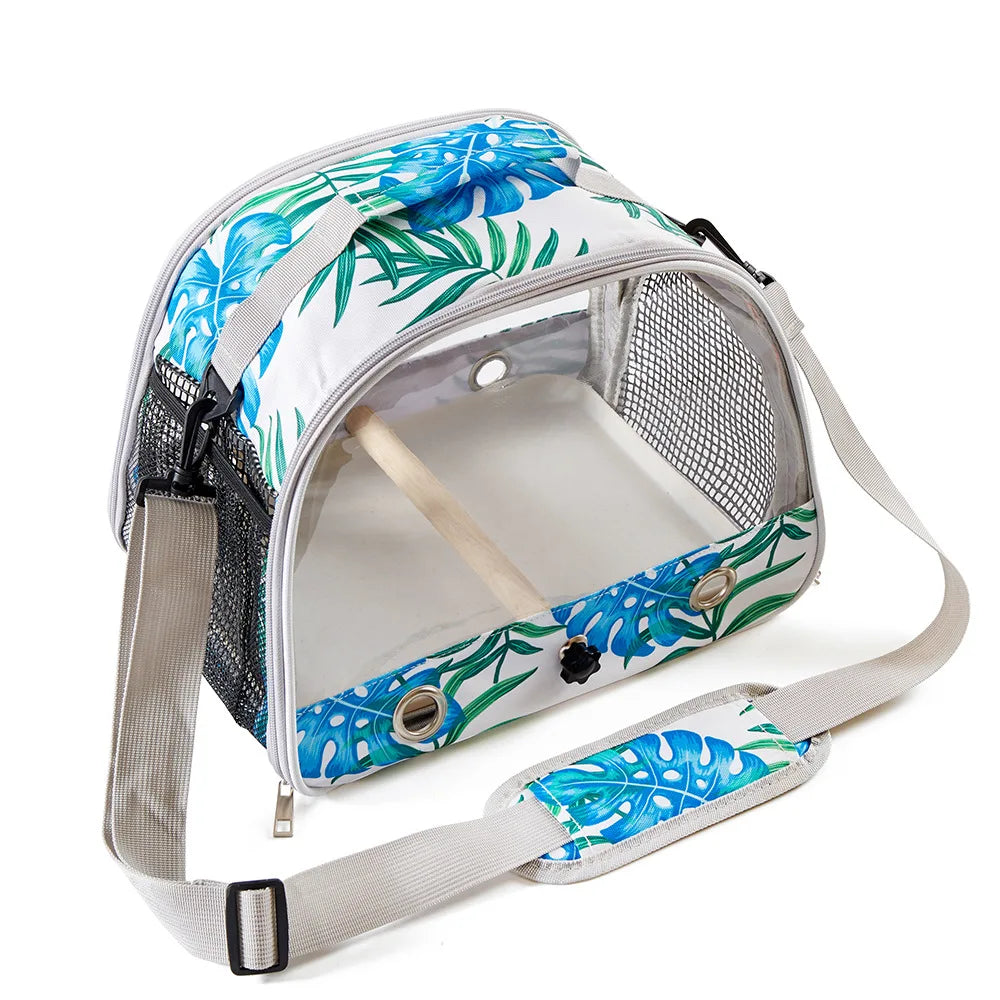 Portabel resebur för trygg och bekväm fågeltransport