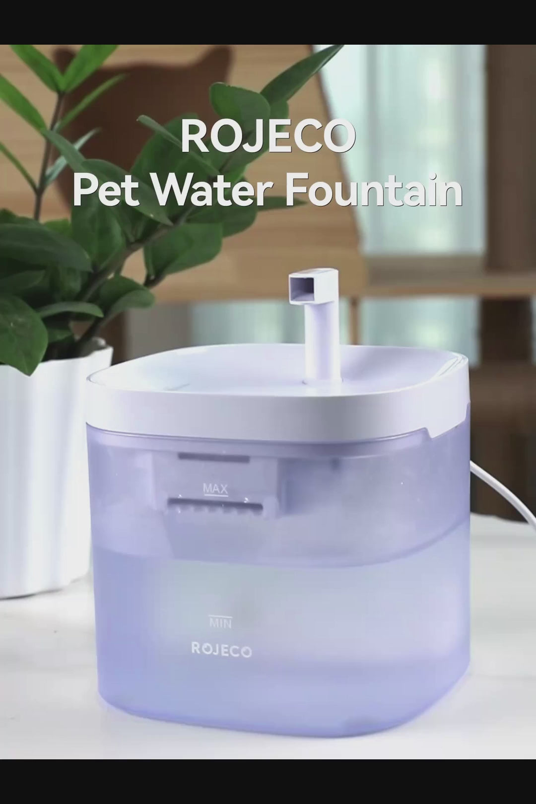 Smart Vattenfontän för Katt och Mindre Hund – Automatisk Dispenser med Dubbelfilter 1,5L