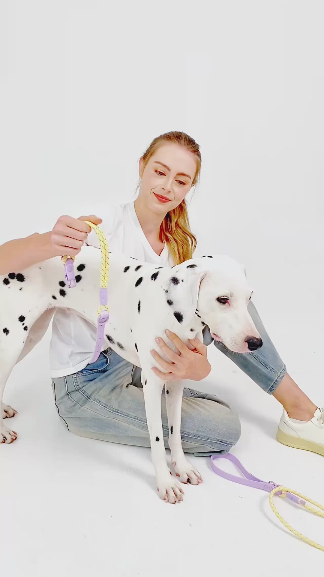 Snyggt och Vattentåligt Hundhalsband i Candy-Stil – Reflekterande och Handgjort