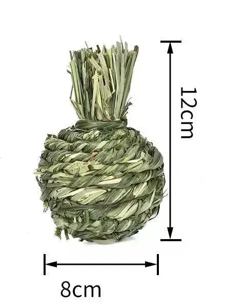 Naturlig Tuggleksak i Gräs för Smådjur – Slipar Tänderna Skonsamt