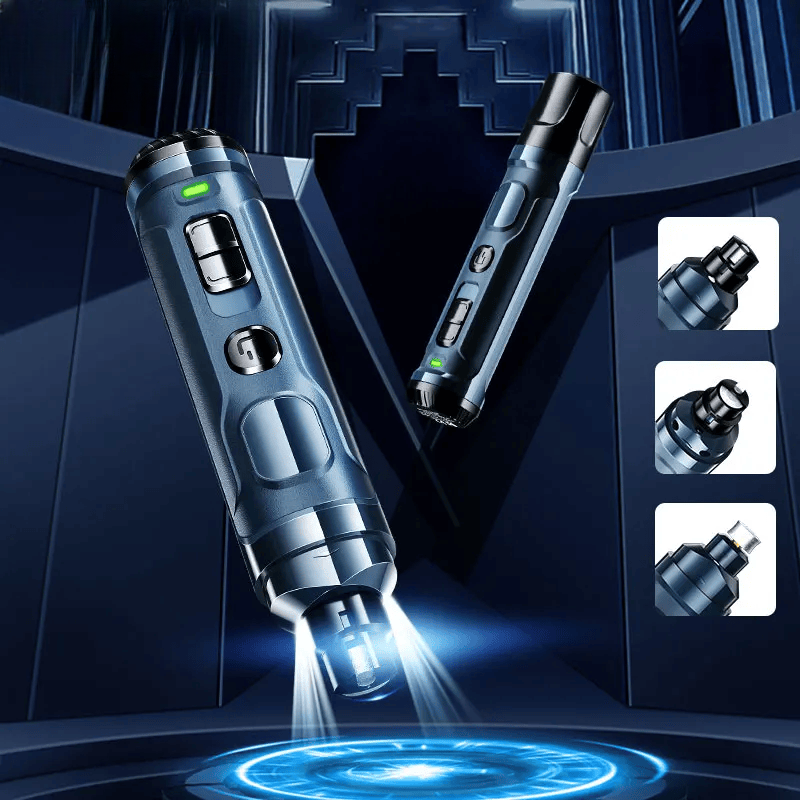 Elektrisk Kloslip – Uppladdningsbar Nagelslip med LED och 2 Hastigheter