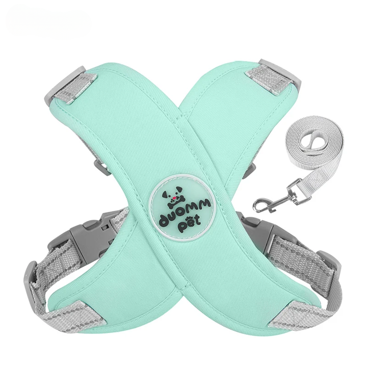 Reflekterande Sele med Koppel för Hund – Justerbar och Andningsbar
