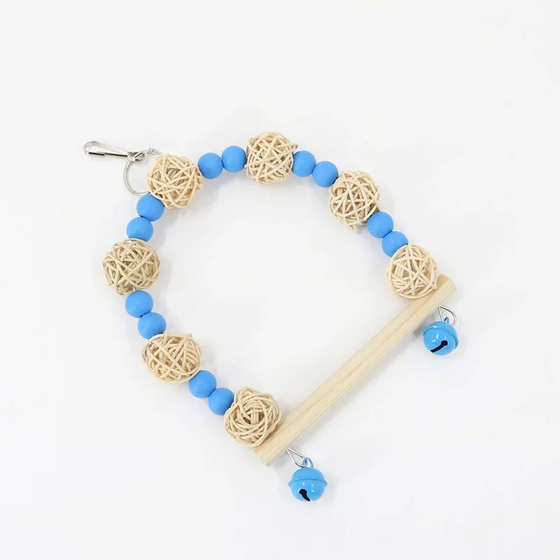 trägunga med bjällra för fågelbur