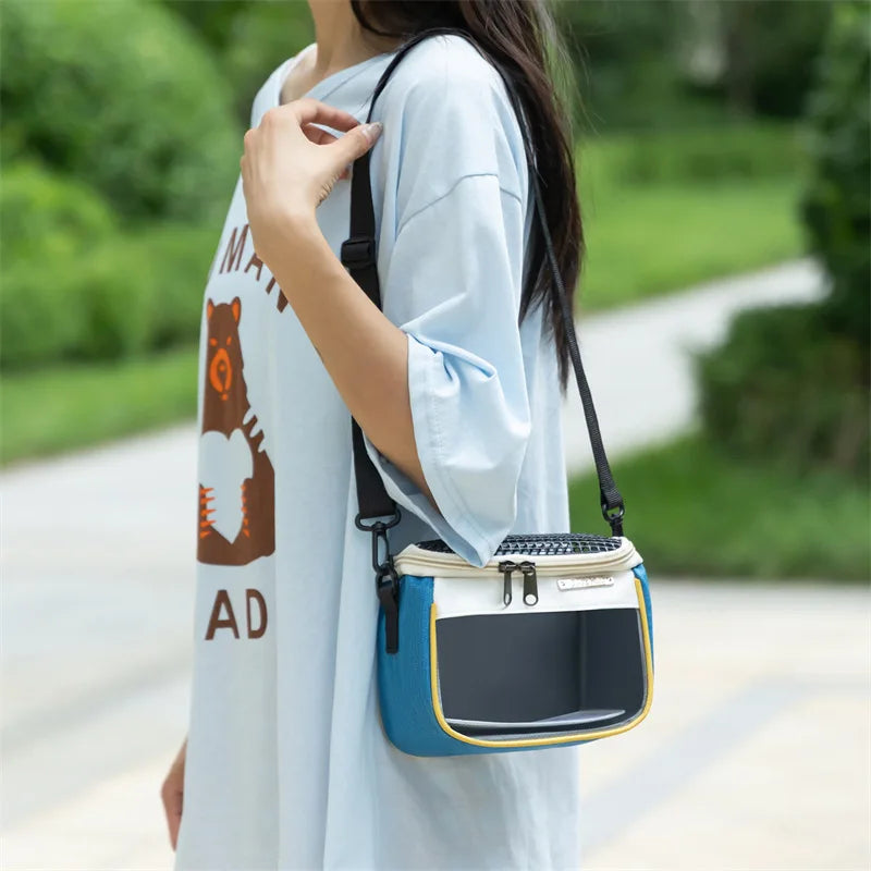 Transparent Bärväska för Hamster och Smådjur – Ventilerad och Bärbar