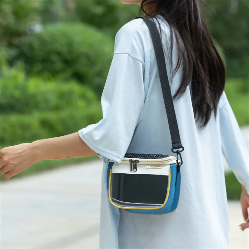 Transparent Bärväska för Hamster och Smådjur – Ventilerad och Bärbar