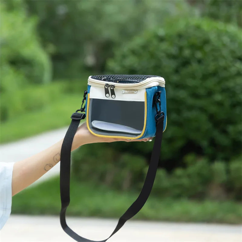 Transparent Bärväska för Hamster och Smådjur – Ventilerad och Bärbar