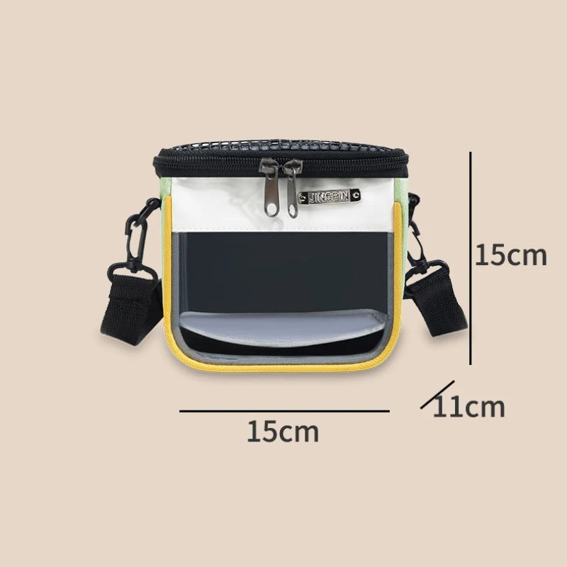 Transparent Bärväska för Hamster och Smådjur – Ventilerad och Bärbar