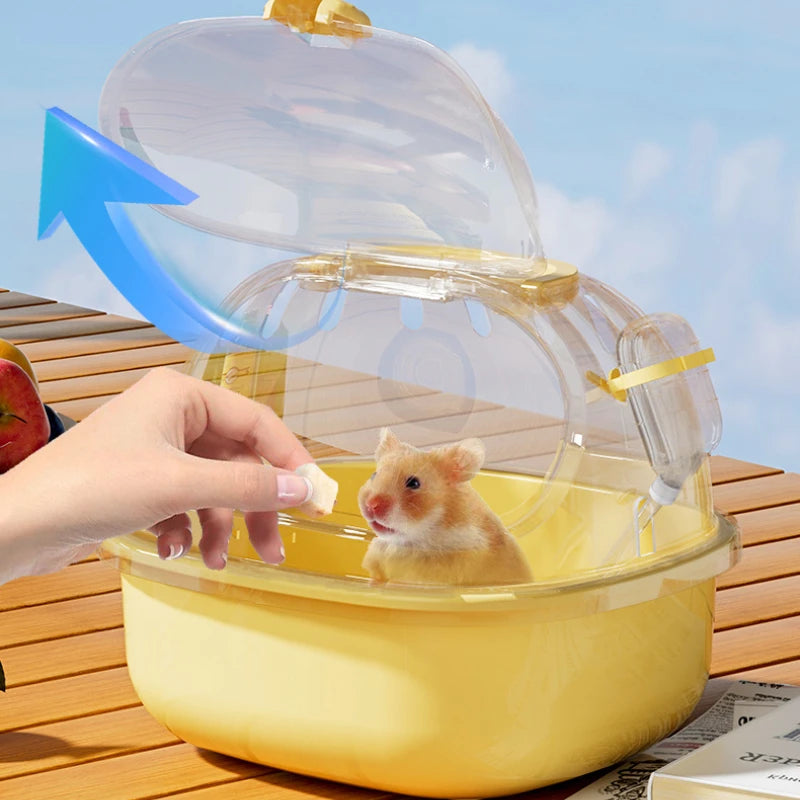 transparent transportbur för hamster och smådjur