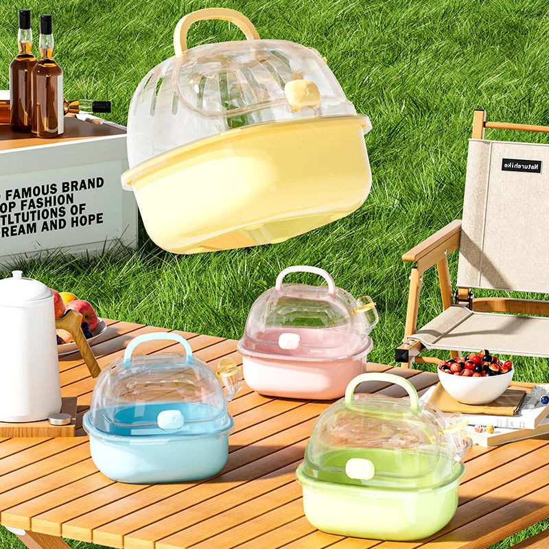 transparent transportbur för hamster och smådjur