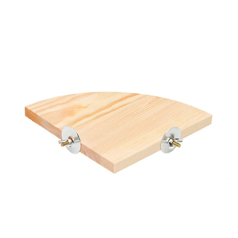 träplattform leksak till smådjur och fågel i bur